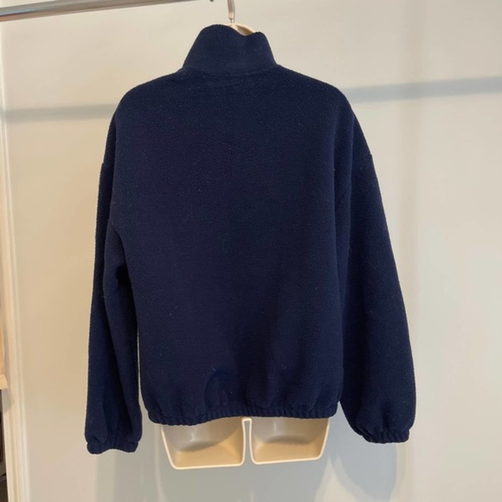 adidas Originals Navy Blue Fleece Jacket - Picture 4 of 8